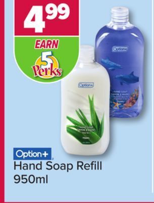 PharmaChoice Option+ hand soap refill offer