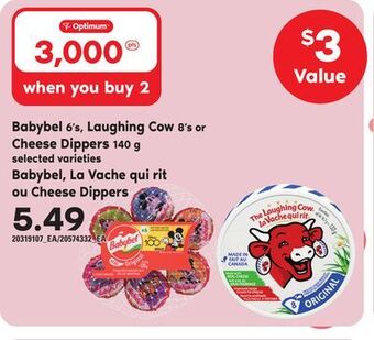 Independent City Market Babybel, 6's, la vache qui rit, 8's ou cheese dippers, 140 g offer