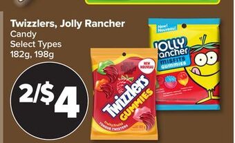 PharmaChoice Twizzlers, jolly rancher candy 182g, 198g offer