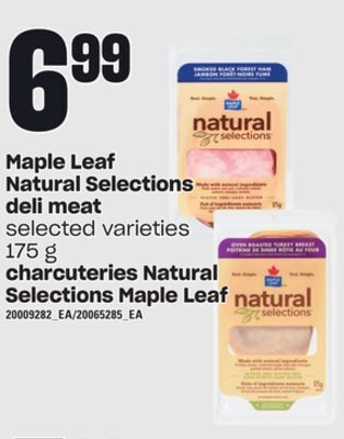 Independent City Market Charcuteries natural selections maple leaf, 175 g offer