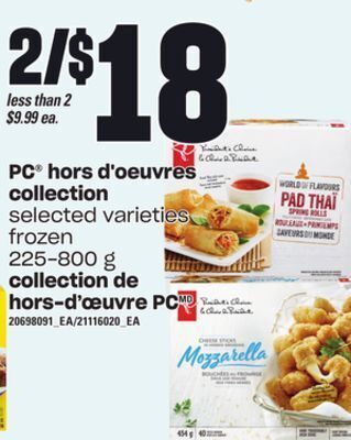 Independent City Market Collection de hors-d'œuvre pc, 225-800 g offer