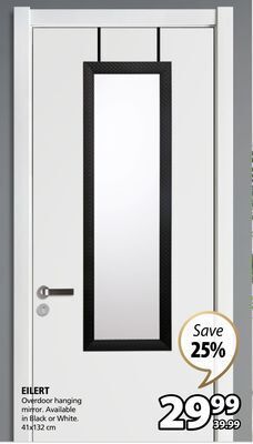 JYSK Eilert overdoor hanging mirror offer