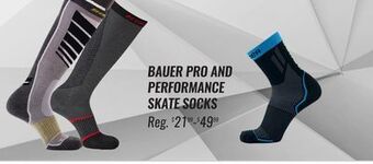 Hockey Life Bauer pro and performance skate socks offer
