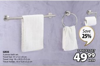 JYSK Groe 3 pieces bath set offer