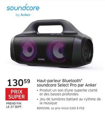The Source Haut-parleur bluetooth soundcore select pro par anker offer