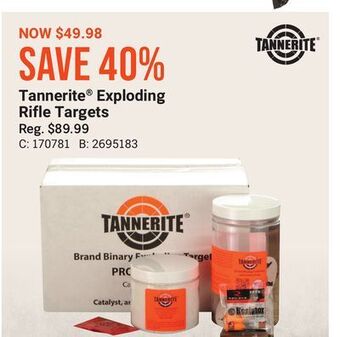 Bass Pro Tannerite exploding rifle targets offer