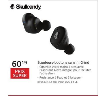 The Source Écouteurs-boutons sans fil grind skullcandy offer