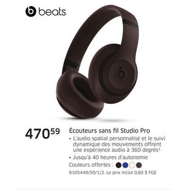 The Source Écouteurs sans fil studio pro beats offer