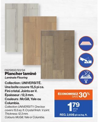 Patrick Morin Laminate flooring offer