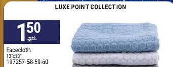 Rossy Luxe point collection facecloth offer