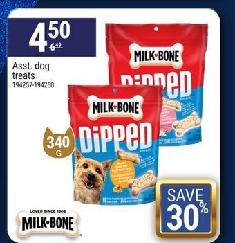 Rossy Asst. dog treats milk bone offer