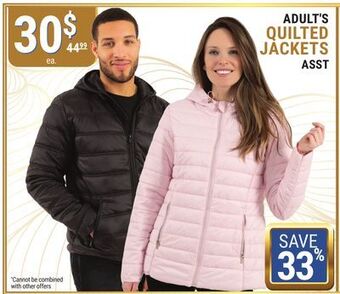 Rossy Adult's quilted jackets asst offer