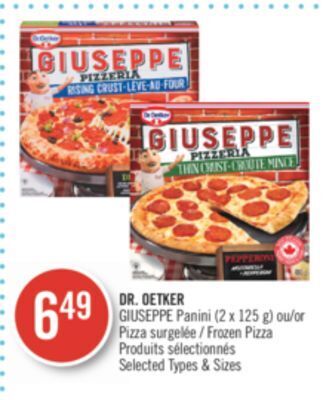 Pharmaprix Dr. oetker guseppe or pizza offer