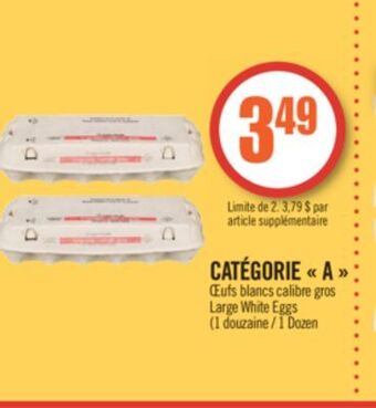 Pharmaprix Catégorie  a  large white eggs offer
