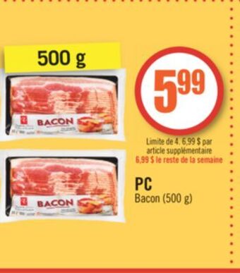 Pharmaprix Pc bacon offer