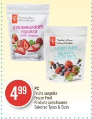 Pharmaprix Pc frozen fruit offer