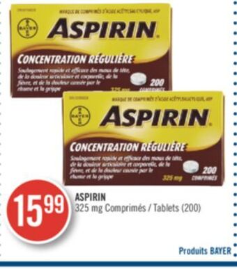 Pharmaprix Aspirin 325 mg tablets offer