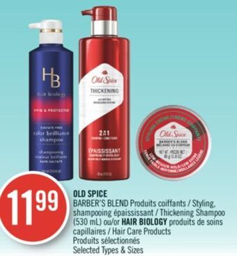 Pharmaprix Old spice barber's blends styling shampoo or hair care product offer
