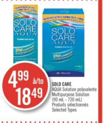 Pharmaprix Solo care aqua solution multipurpose solution offer