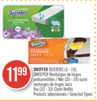 Pharmaprix Swiffer dusters (3 - 10), sweeper wet (20 - 24) or dry (20 - 32) cloth refills offer