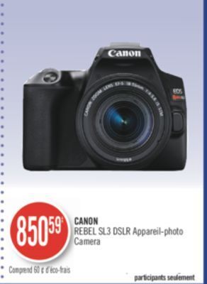 Pharmaprix Canon rebel sl3 dslr appareil-photo camera offer