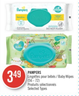 Pharmaprix Pampers baby wipes offer