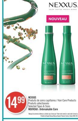 Pharmaprix Nexxus hair care products offer