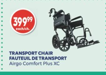 Wellwise by Shoppers Fauteuil de transport airgo comfort plus xc offer