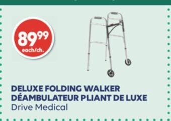 Wellwise by Shoppers Déambulateur pliant de luxe drive medical offer