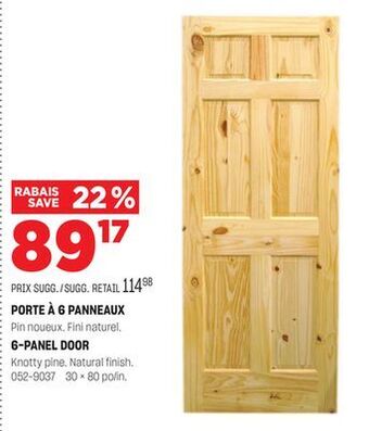 BMR Porte à 6 panneaux offer