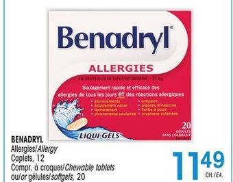 Uniprix Benadryl allergies/allergy offer