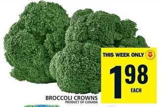 Food Basics BROCCOLI CROWNS offer