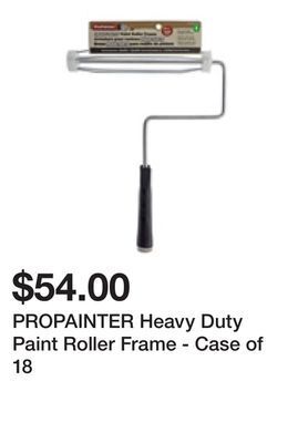 Dollarama Propainter heavy duty paint roller frame - case of 18 offer