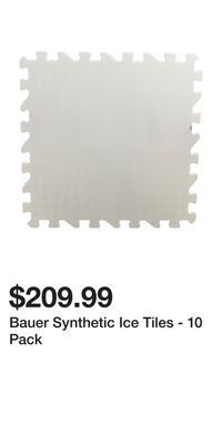 Sport Chek Bauer synthetic ice tiles - 10 pack offer
