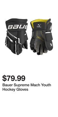 Sport Chek Bauer supreme mach youth hockey gloves offer