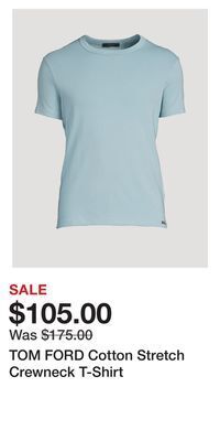 Holt Renfrew Tom ford cotton stretch crewneck t-shirt offer