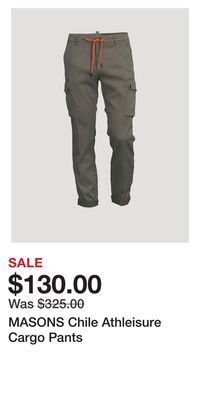 Holt Renfrew Masons chile athleisure cargo pants offer