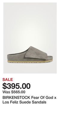 Holt Renfrew Birkenstock fear of god x los feliz suede sandals offer