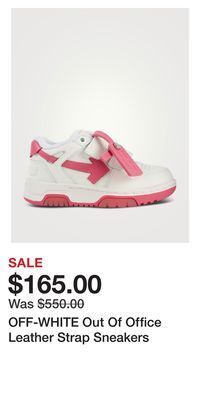 Holt Renfrew Off-white out of office leather strap sneakers offer