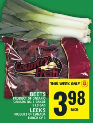Food Basics Beets or leeks offer