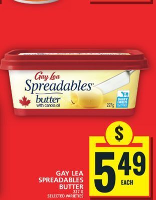 Food Basics Gay lea spreadables butter offer
