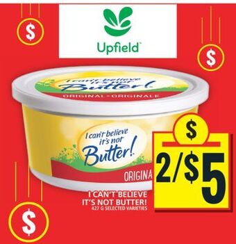 Food Basics I can't believe it's not butter! offer