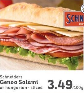 IGA Schneiders Genoa Salami offer
