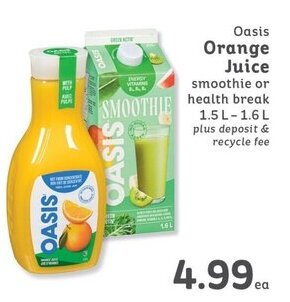 IGA Oasis Orange Juice offer