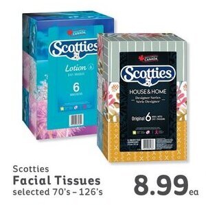 IGA Scotties Facial Tissues selected 70's-126's offer
