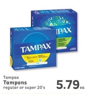 IGA Tampax Tampons 20's offer