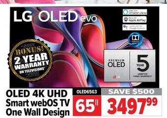 2001 Audio Video Lg oled 4k uhd smart webos tv one wall design offer