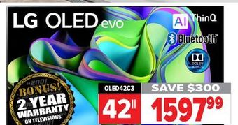 2001 Audio Video Lg 42 qled evo 4k smart tv ultra slim design offer