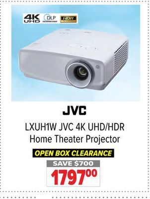 2001 Audio Video Jvc 4k uhd/hdr home theater projector offer