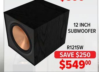 2001 Audio Video 12 inch subwoofer offer